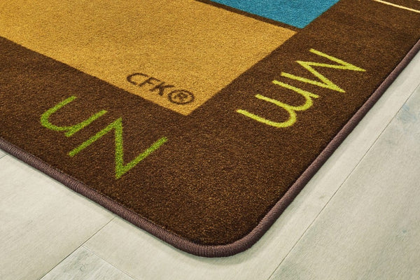 Nature's Colors Seating Rectangle Brown Carpet 7ft 6in x 12f