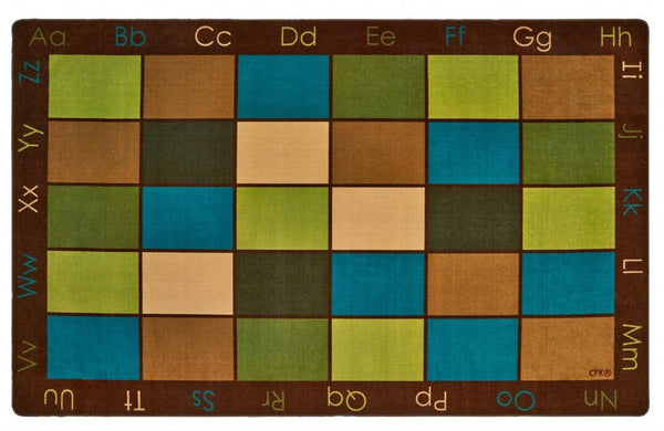 Nature's Colors Seating Rectangle Brown Carpet 7ft 6in x 12f
