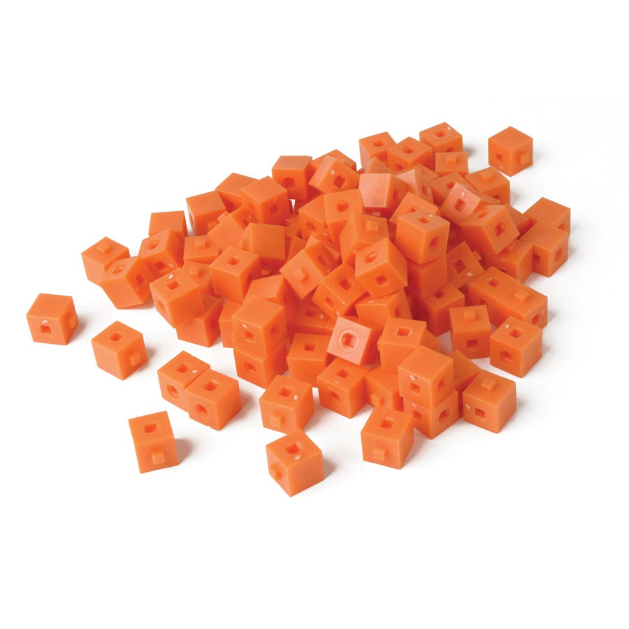 Opaque Base Ten 100 Unit Cubes Interlocking