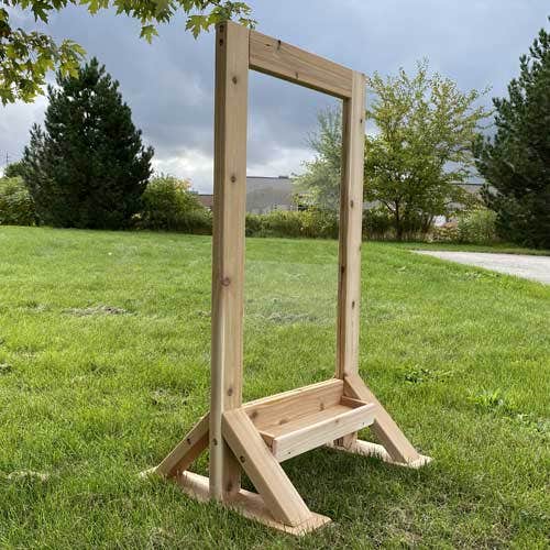 Outdoor Art Easel with Paint Holder by Naturally Inspired Play