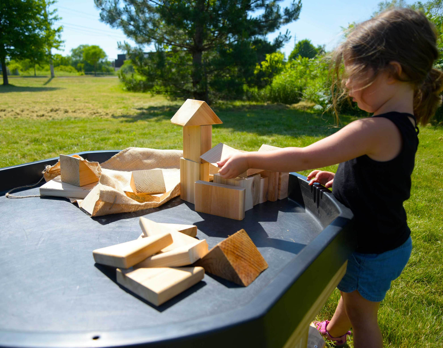 Outdoor Blocks in a Bag by Naturally Inspired Play