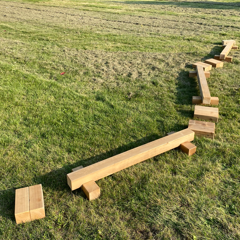 Outdoor Stepping Blocks Set of 6 by Naturally Inspired Play