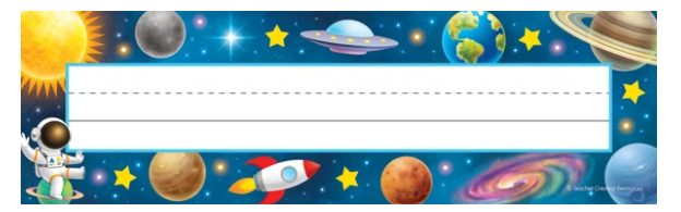 Outer Space Crew Flat Name Plates