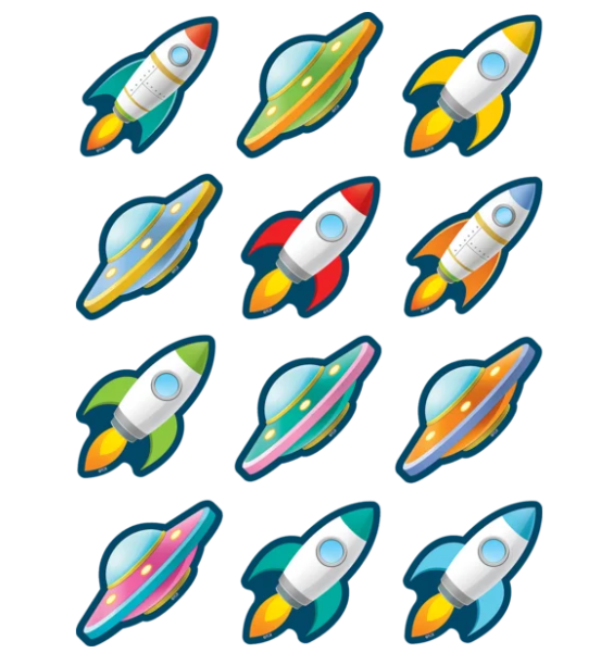Outer Space Crew Mini Accents