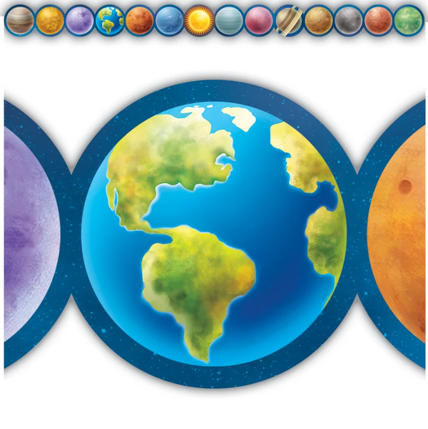 Outer Space Crew Planets Die-Cut Border Trim