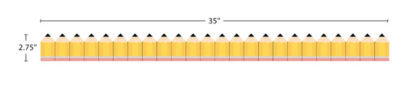 Pencils Die-Cut Border Trim