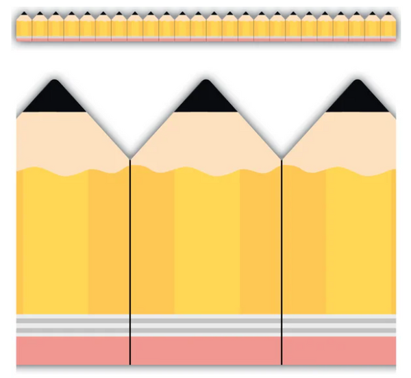 Pencils Die-Cut Border Trim