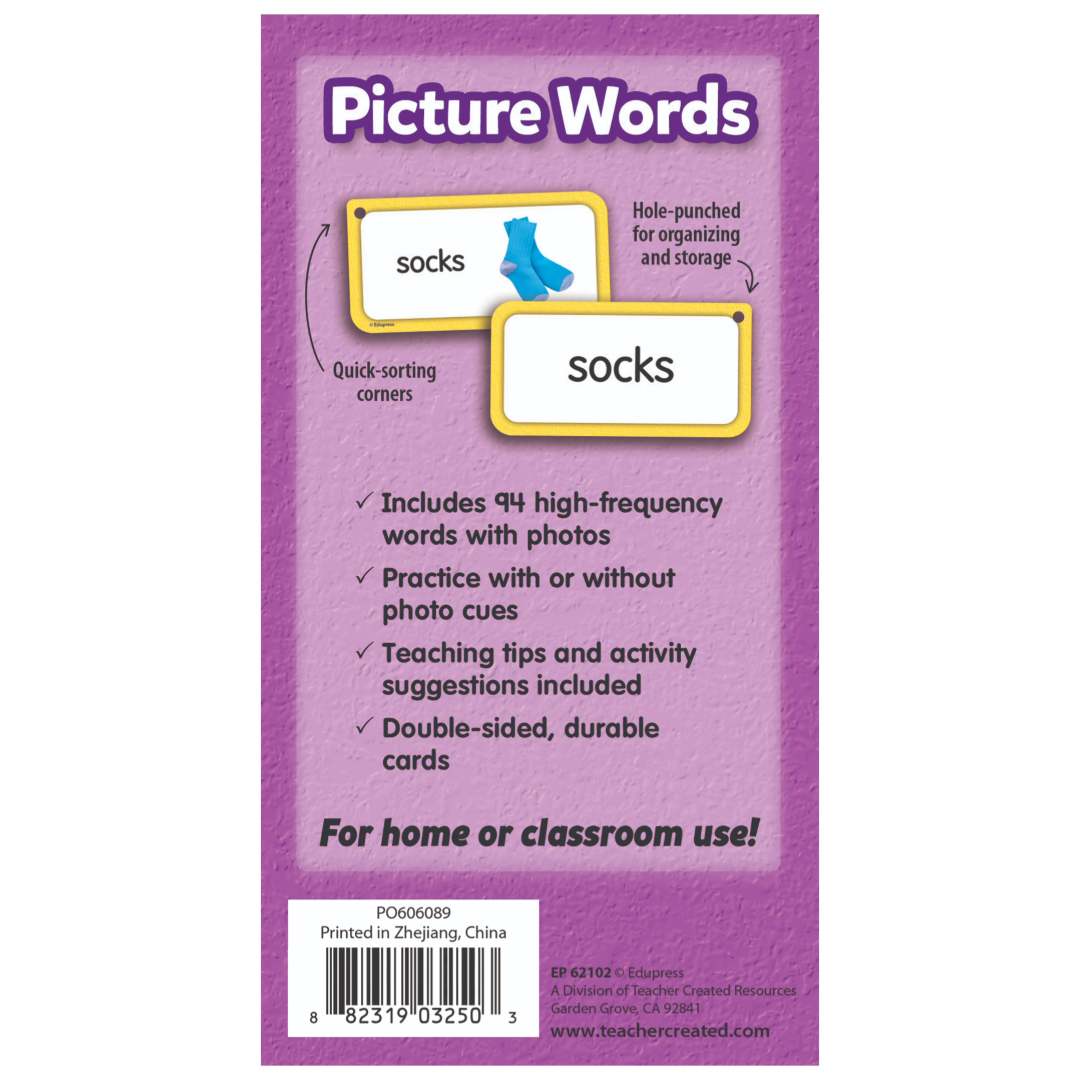 Picture Words Flash Cards Deluxe Set