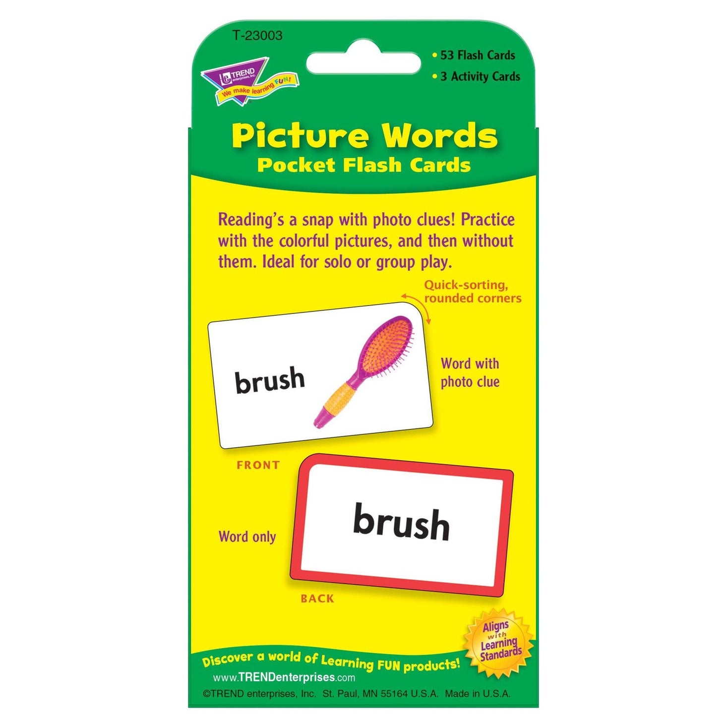 Picture Words Pocket Flash Cards