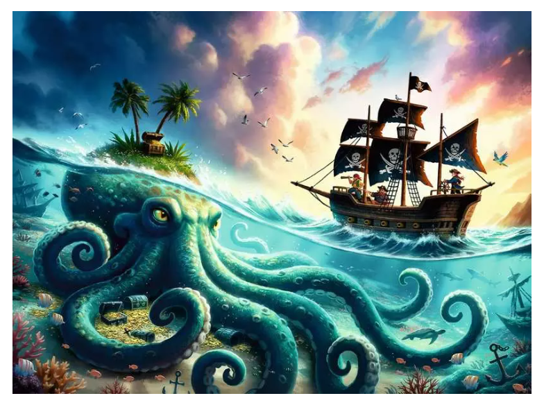 Pirate Treasure 100 Pc XXL Puzzle