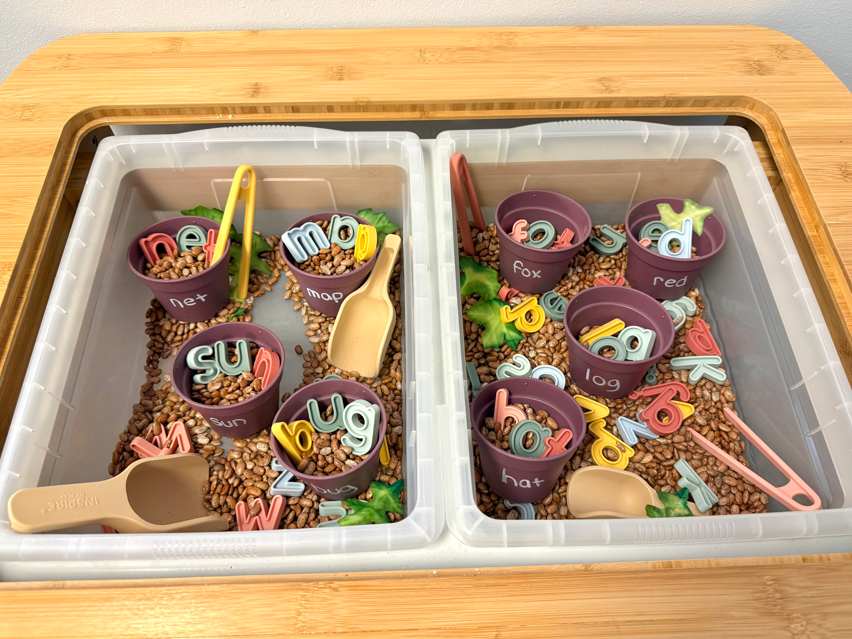 Planting CVC Words Sensory Table Play Collection
