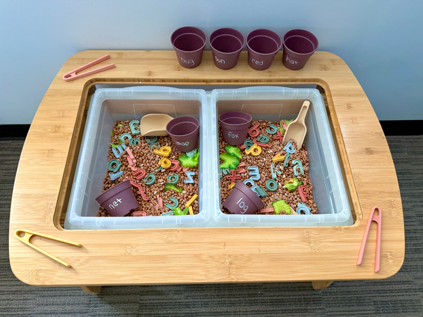Planting CVC Words Sensory Table Play Collection