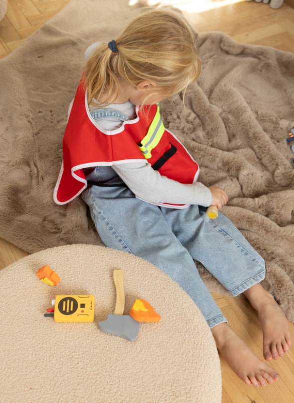 Playful Wood Firefighter Play Set