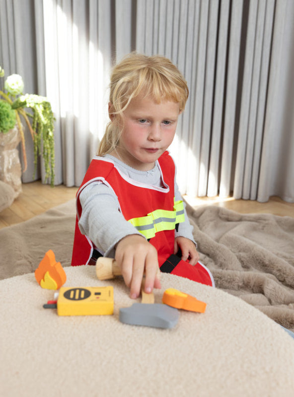 Playful Wood Firefighter Play Set