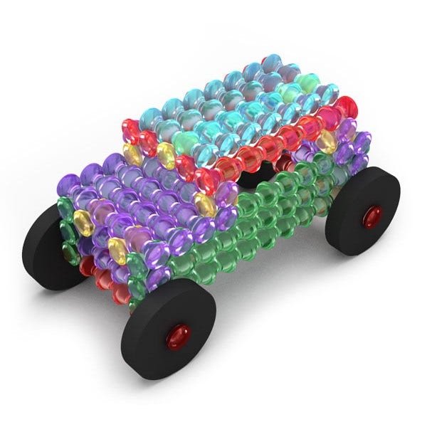 Playstix Translucent Set 105 pc by Popular Playthings