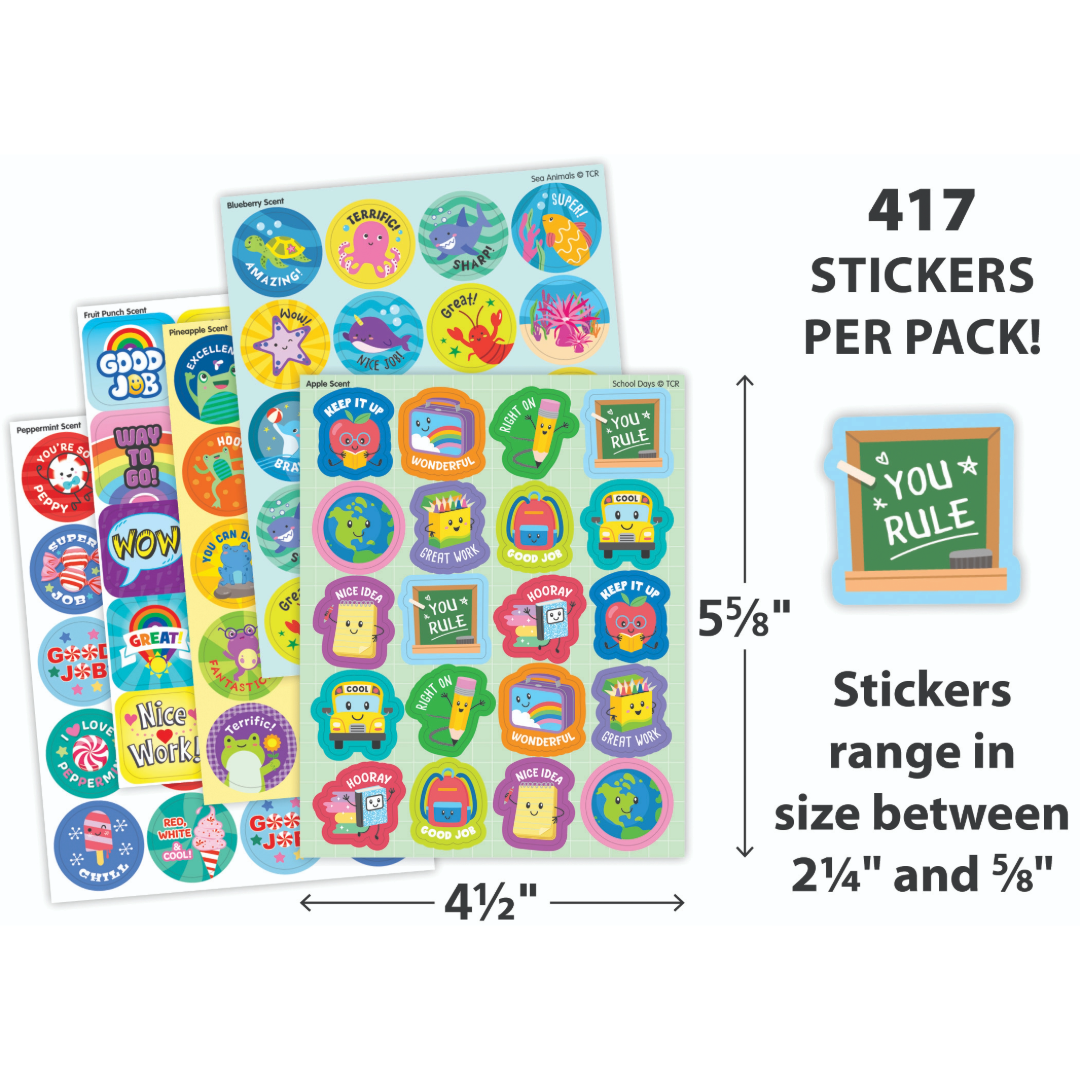Positive Words Smelly Stickers Variety Pack
