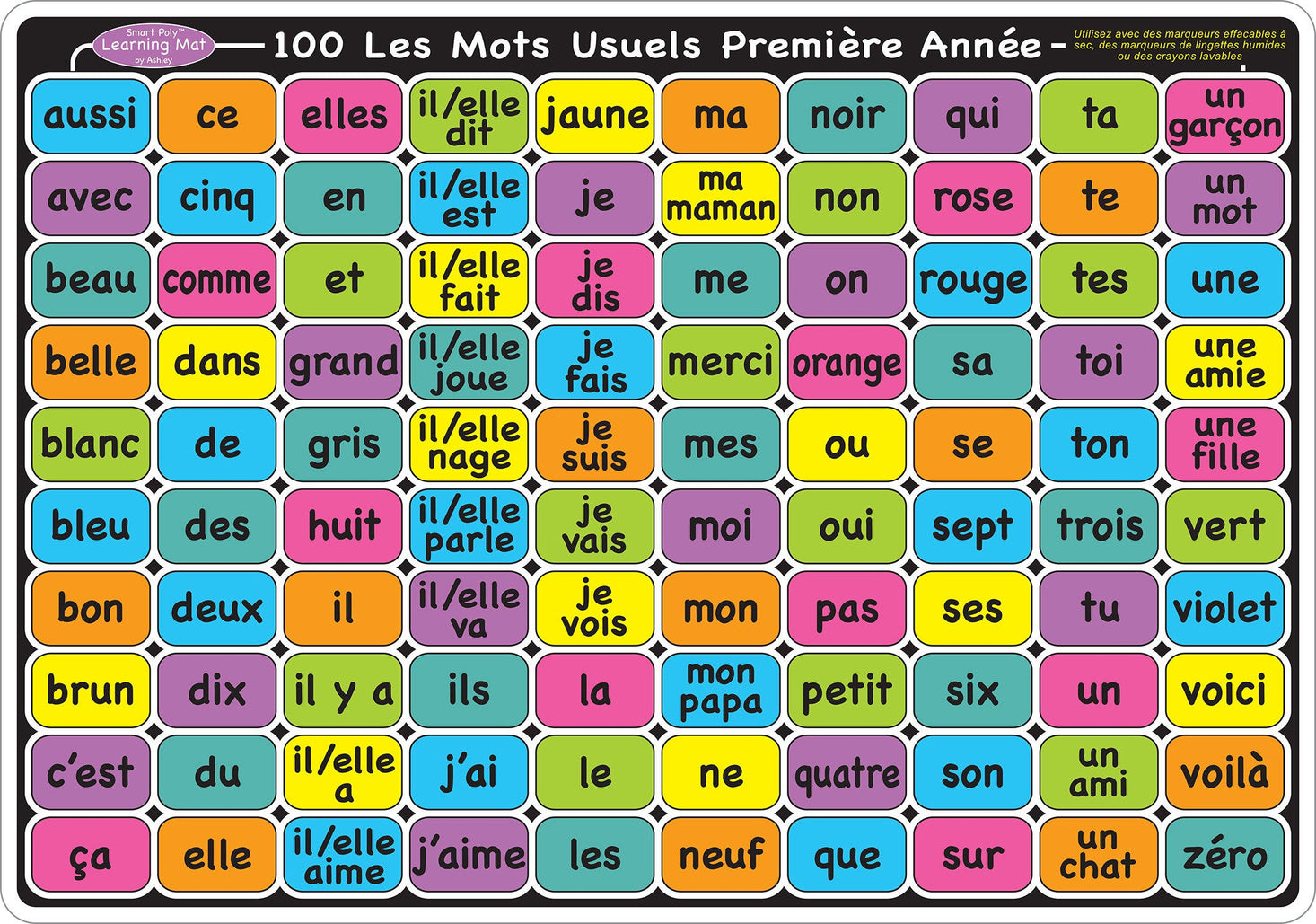 Premiere and Deuxieme Annee Smart Poly Learning Mat