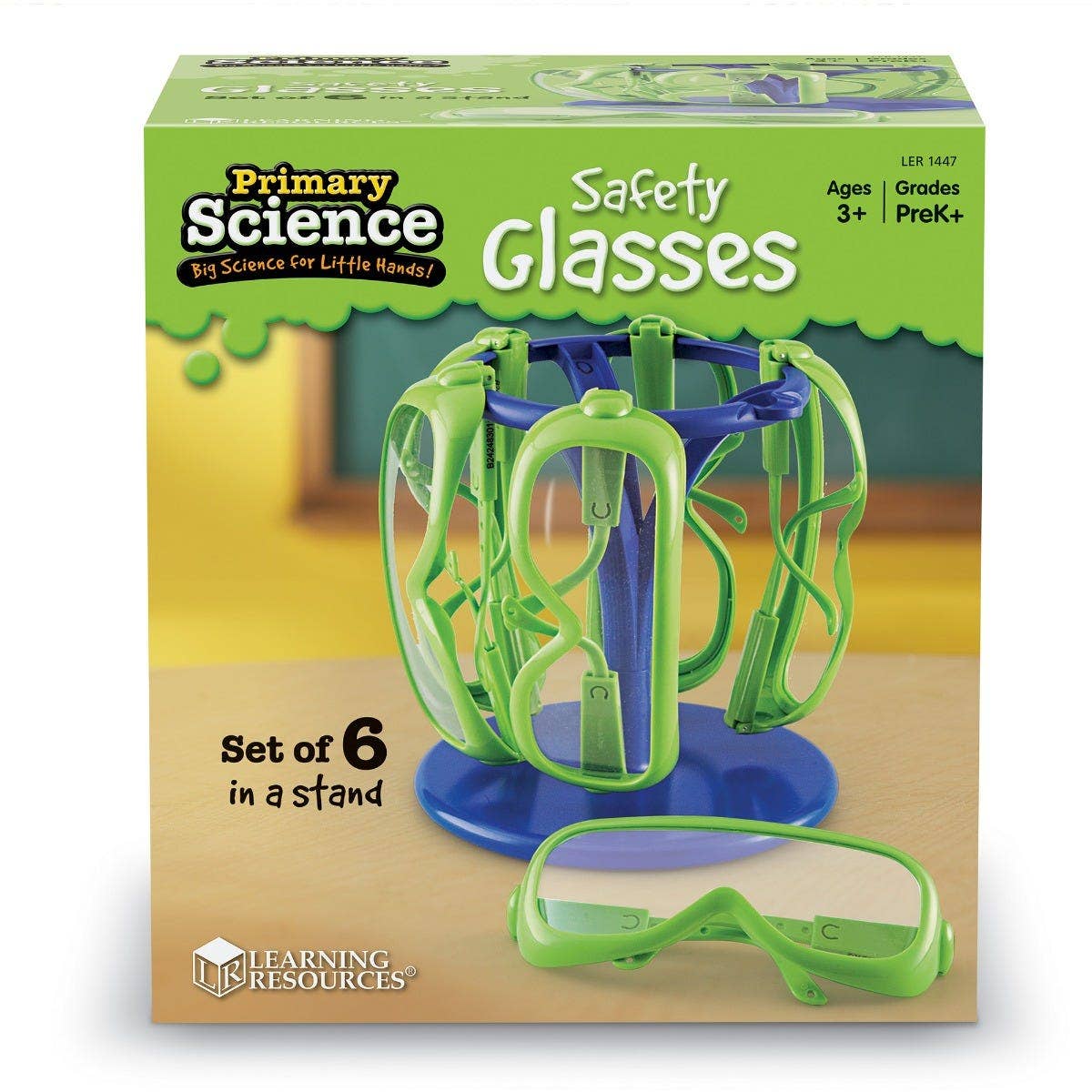 Safety Glasses Set of 6 in a Stand