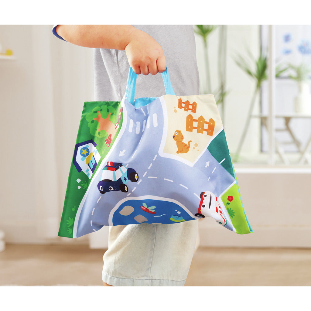 Pull-Back Plush Car Set by Hape