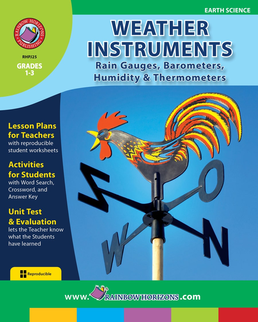 Weather Instruments: Rain Gauges Barometers Humidity & Therm