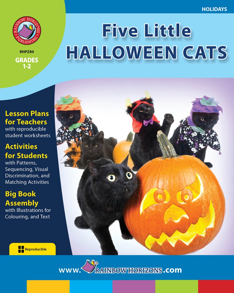 Five Little Halloween Cats Ebook