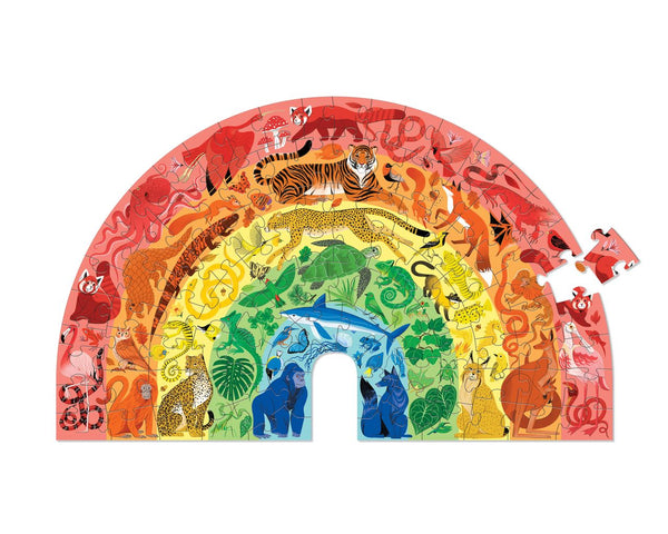 Rainbow Animals Puzzle 100 pc