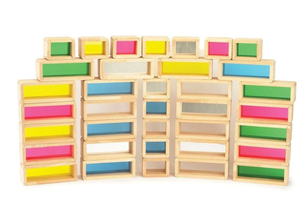 Rainbow Bricks Set of 36