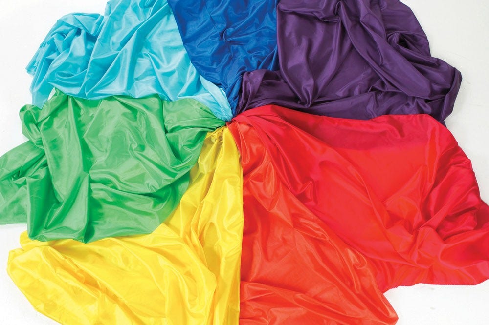 Rainbow Fabric Pack of 7 1m x 145cm