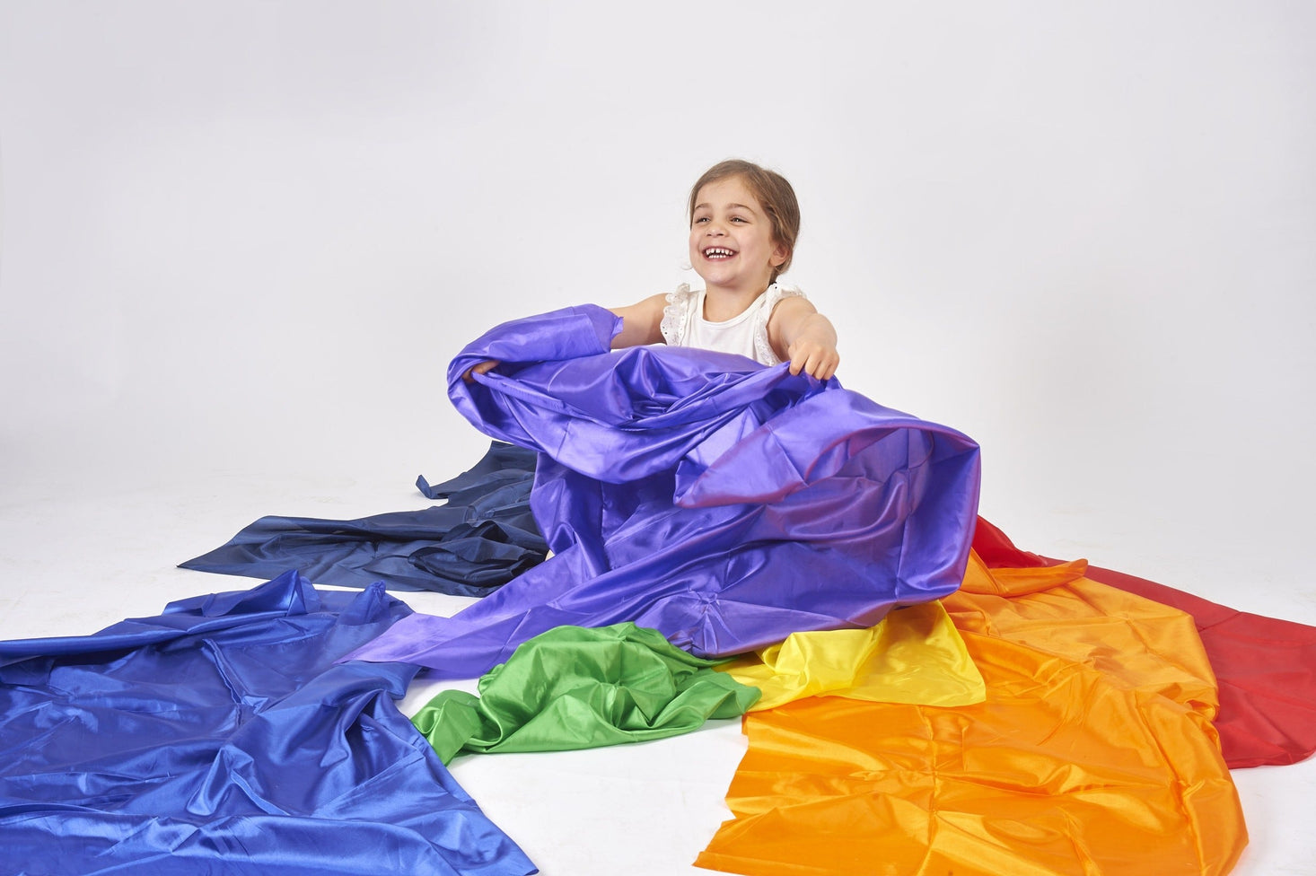 Rainbow Fabric Pack of 7 1m x 145cm