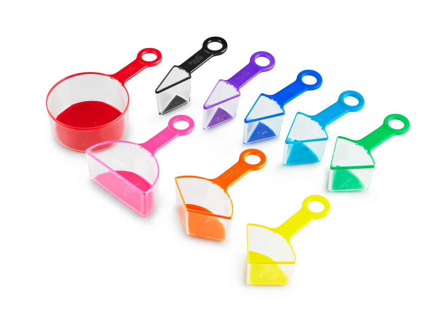 Rainbow Fraction Measuring Cups Set of 9