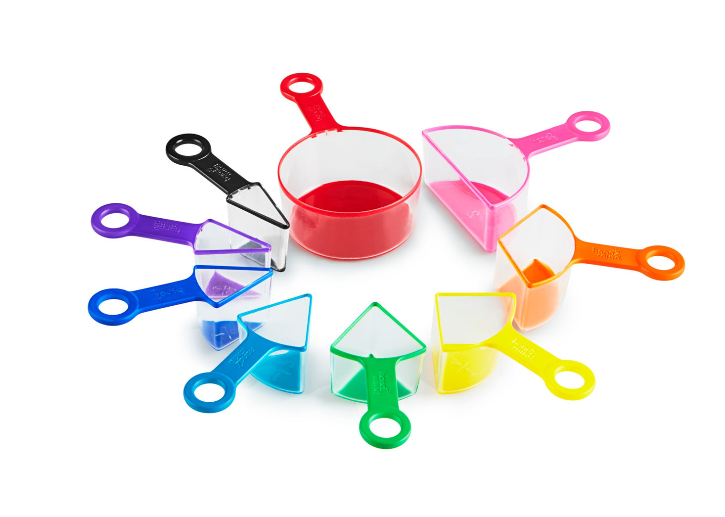 Rainbow Fraction Measuring Cups Set of 9