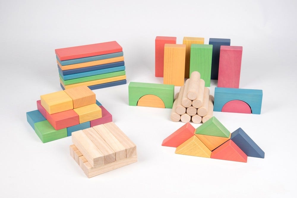 Rainbow Jumbo Blocks set of 54