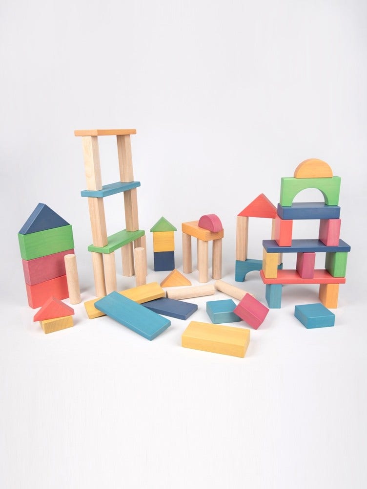 Rainbow Jumbo Blocks set of 54
