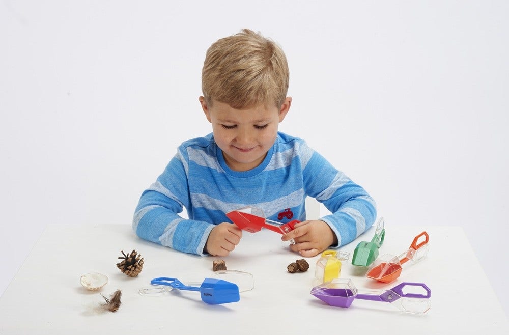 Rainbow Tongs Set of 6