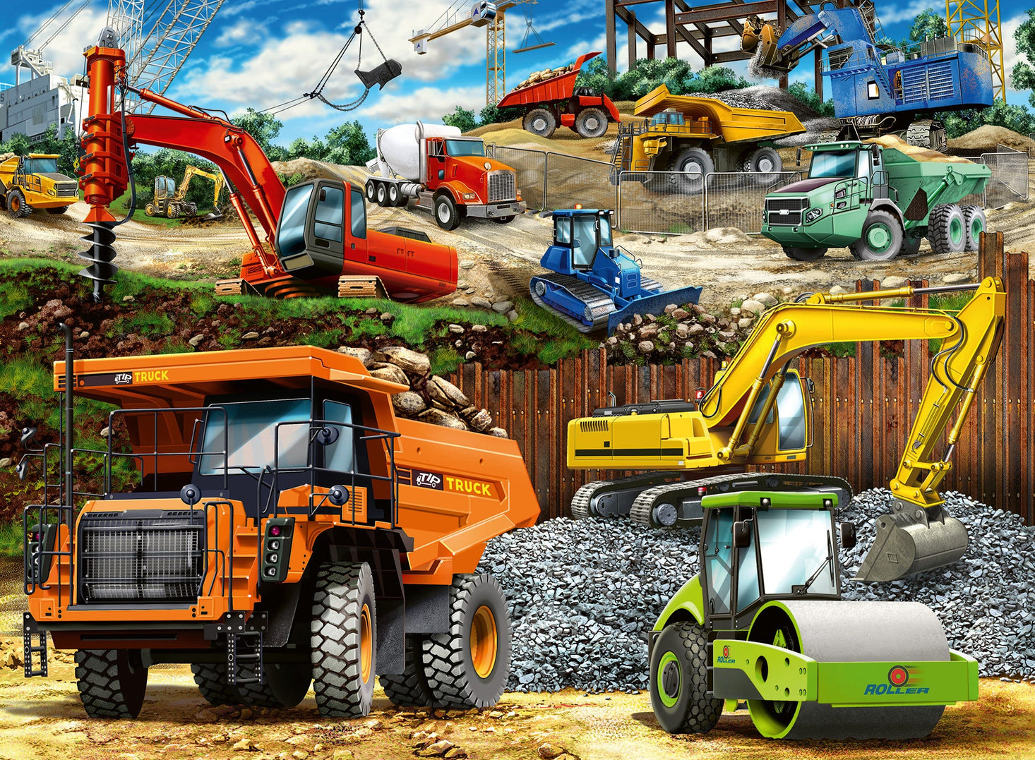 Ravensburger Construction Trucks 100 pc Puzzle