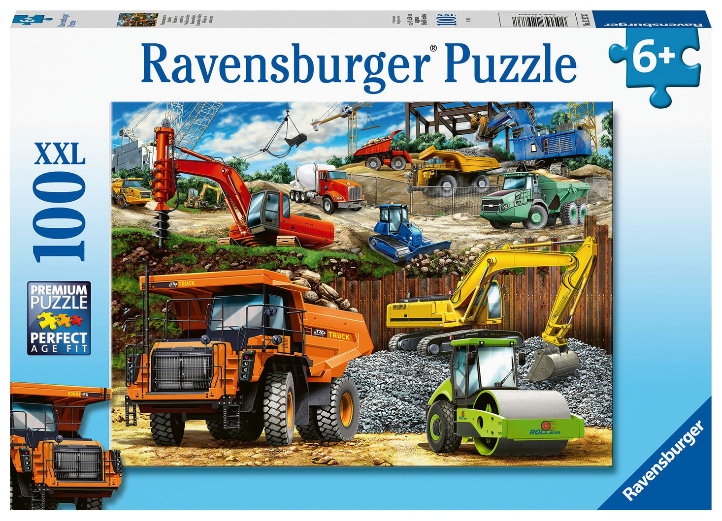 Ravensburger Construction Trucks 100 pc Puzzle