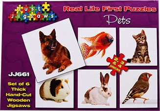 Real Life First Puzzles Pets