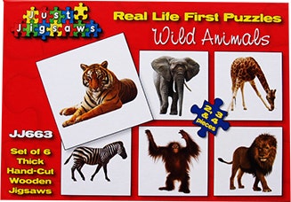 Real Life First Puzzles Wild Animals