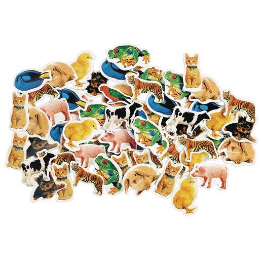 Real Photo Animal Foam Stickers 250 Pc