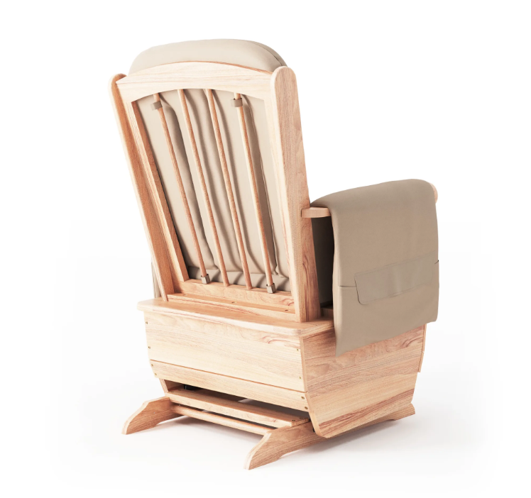 SafeRocker Standard Glider Rocker with Tan Vinyl Cushion