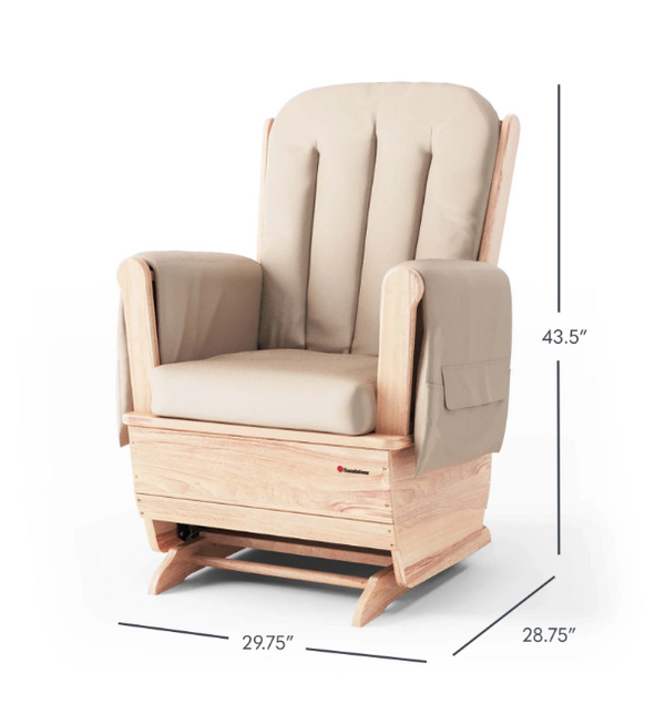 SafeRocker Standard Glider Rocker with Tan Vinyl Cushion