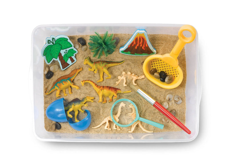 Sensory Bin Dinosaur Dig