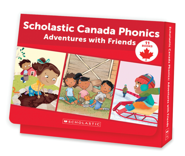 Adventures with Friends Scholastic Canada Phonics 11 Books