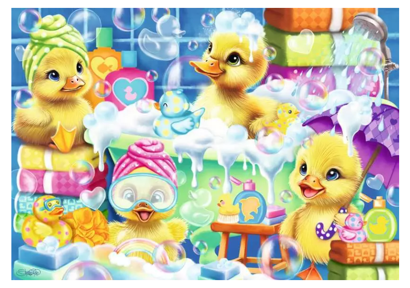 Scrub a Dub Duckies 35 Pc Puzzle