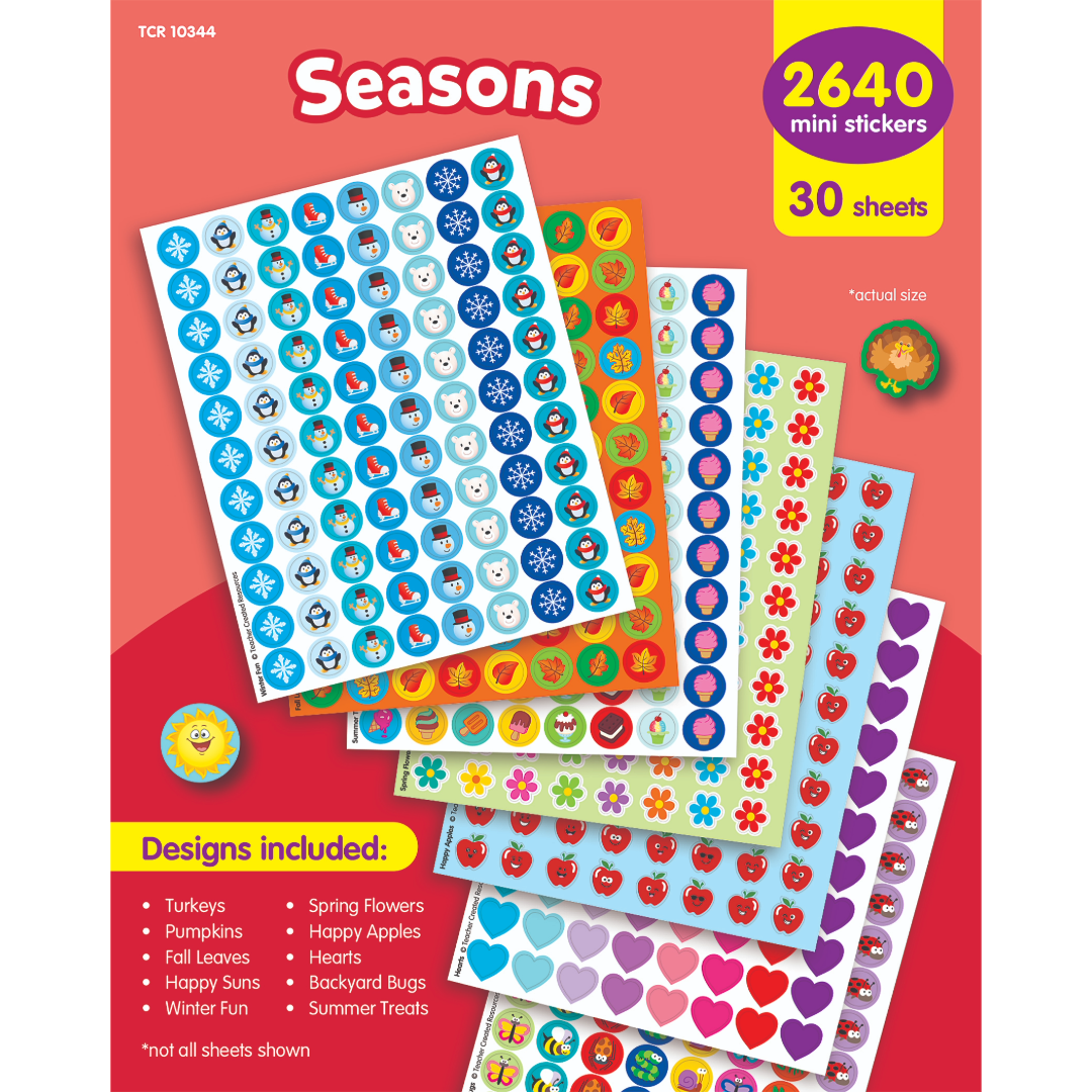 Seasons Mini Stickers Variety Pack