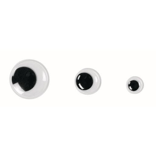 Self Adhesive Wiggly Eyes In Tray 875 Pc