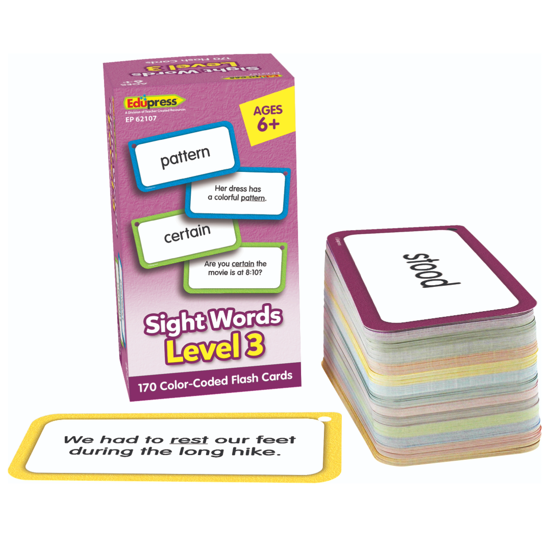Sight Words Level 3 Flash Cards