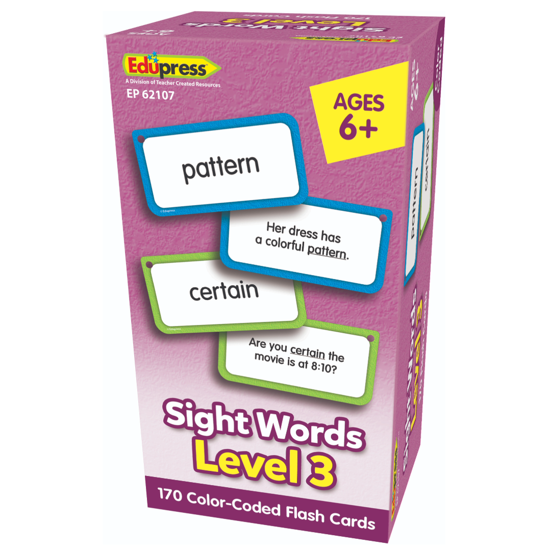 Sight Words Level 3 Flash Cards