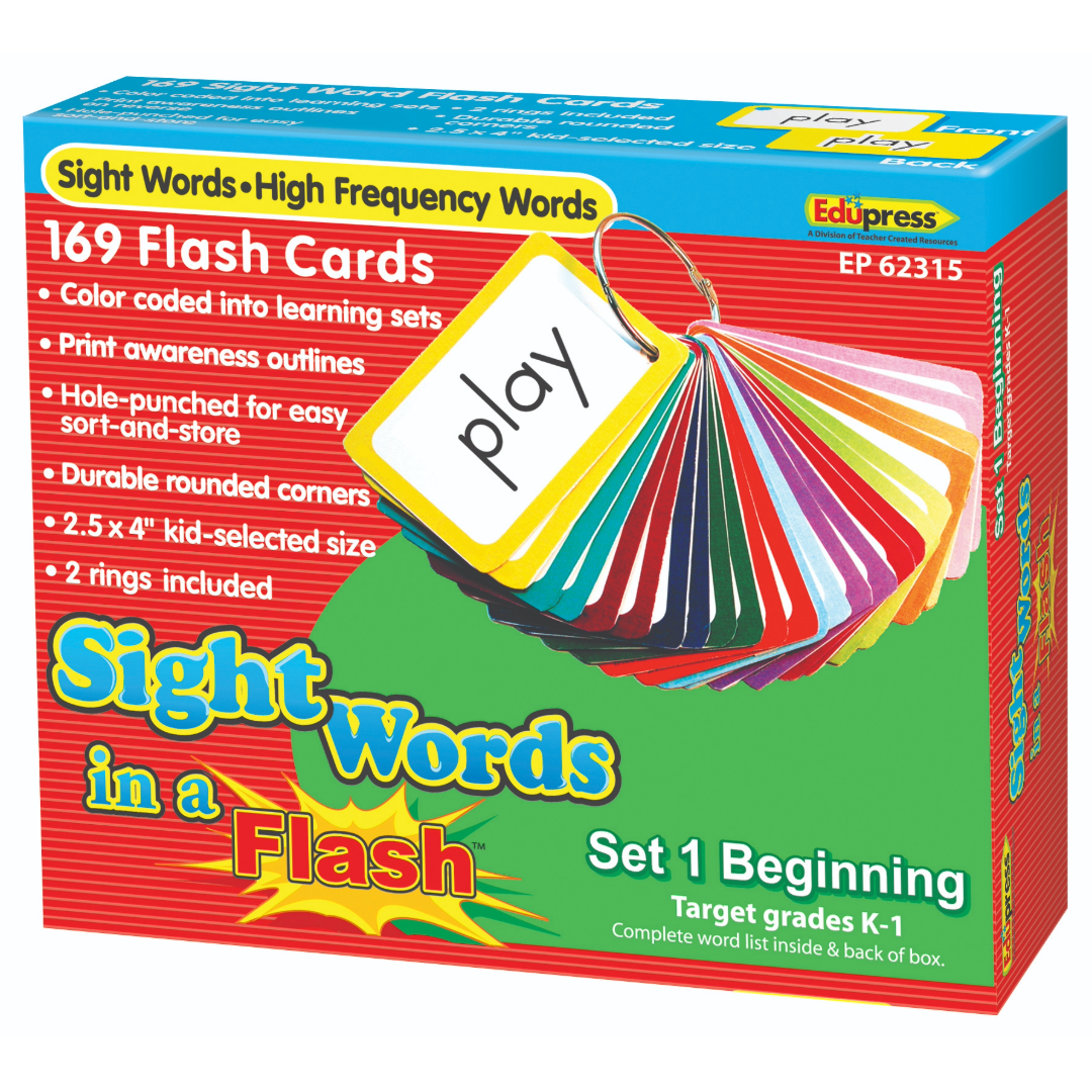 Sight Words in a Flash Cards Gr K–1