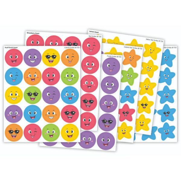 Smiles and Stars Smelly Stickers Variety Pack